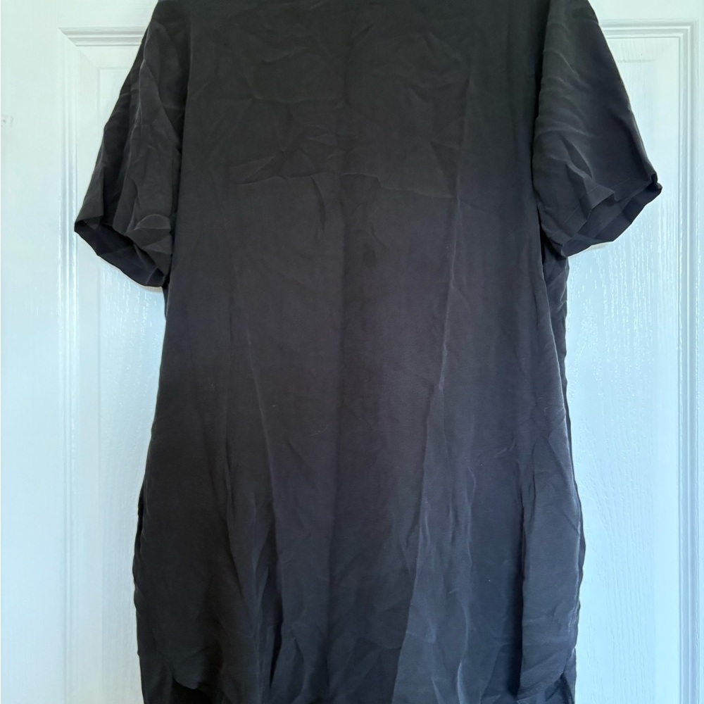 COS black silk Short Sleeve dress